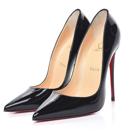 Christian Louboutin Patent So Kate 120 Pumps 38 Black 3 of 8