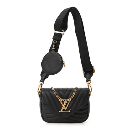 Louis Vuitton Calfskin New Wave Multi Pochette Black 1 of 9