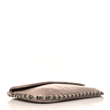 Chanel Lambskin Flat Shoulder Bag Beige 4 of 9