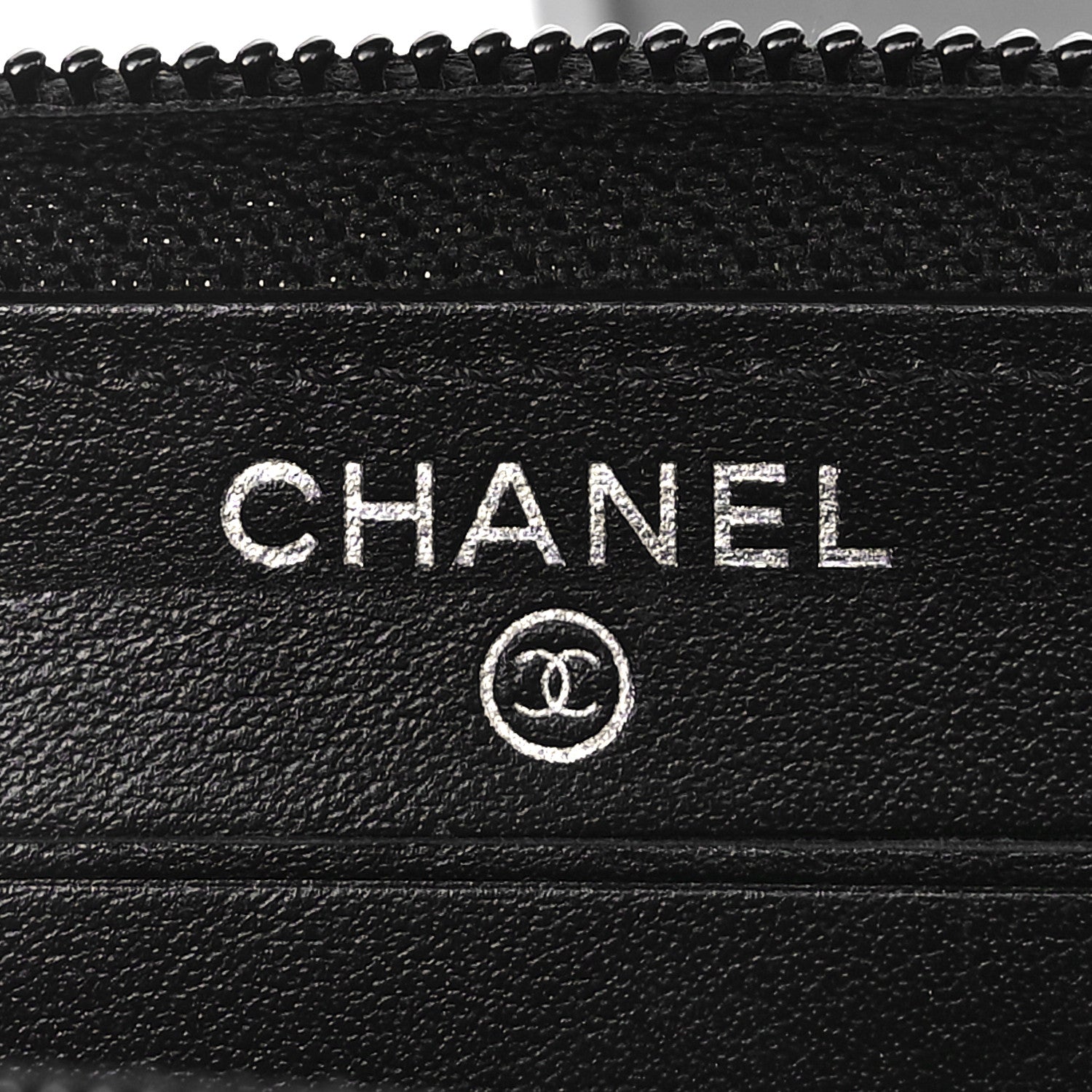 Chanel Caviar Quilted Small Boy Zip Around Wallet Black 5 of 10