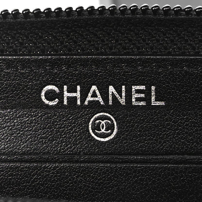 Chanel Caviar Quilted Small Boy Zip Around Wallet Black 5 of 10