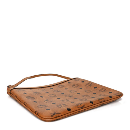 MCM Visetos Medium Stark Wristlet Pouch Cognac 5 of 10
