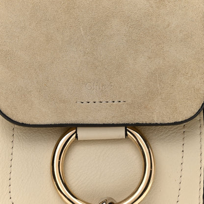 Chloe Suede Calfskin Mini Faye Backpack Off White 8 of 13