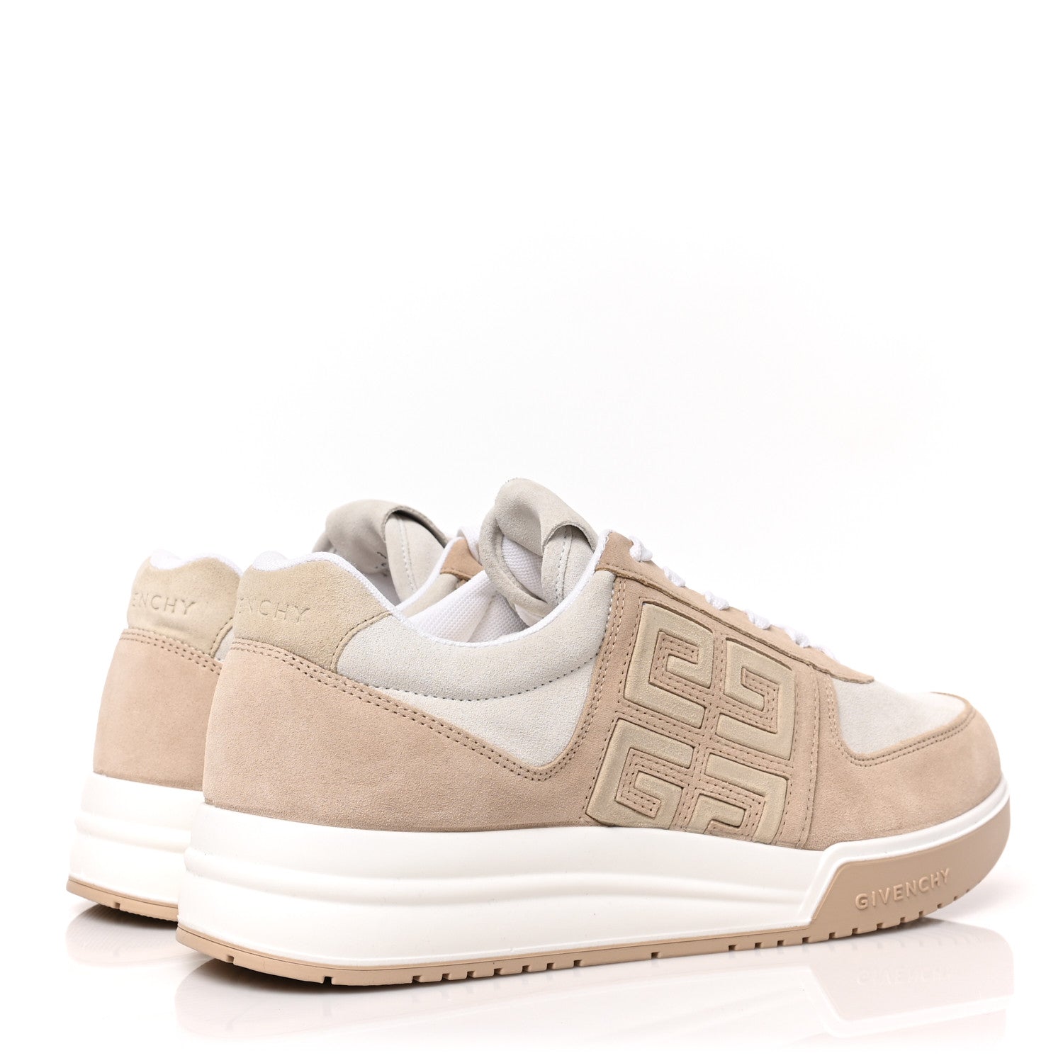 Givenchy Suede 4G Logo Low Top Sneakers 43 Beige 4 of 8