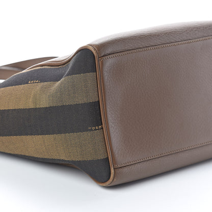 Fendi Pequin Vitello Zip Tote Tobacco Foresta 8 of 9