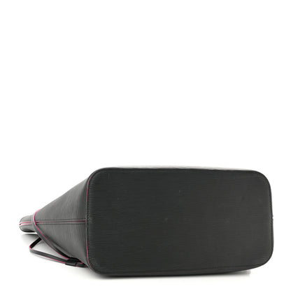 Louis Vuitton Epi Neverfull MM Black Hot Pink 5 of 12