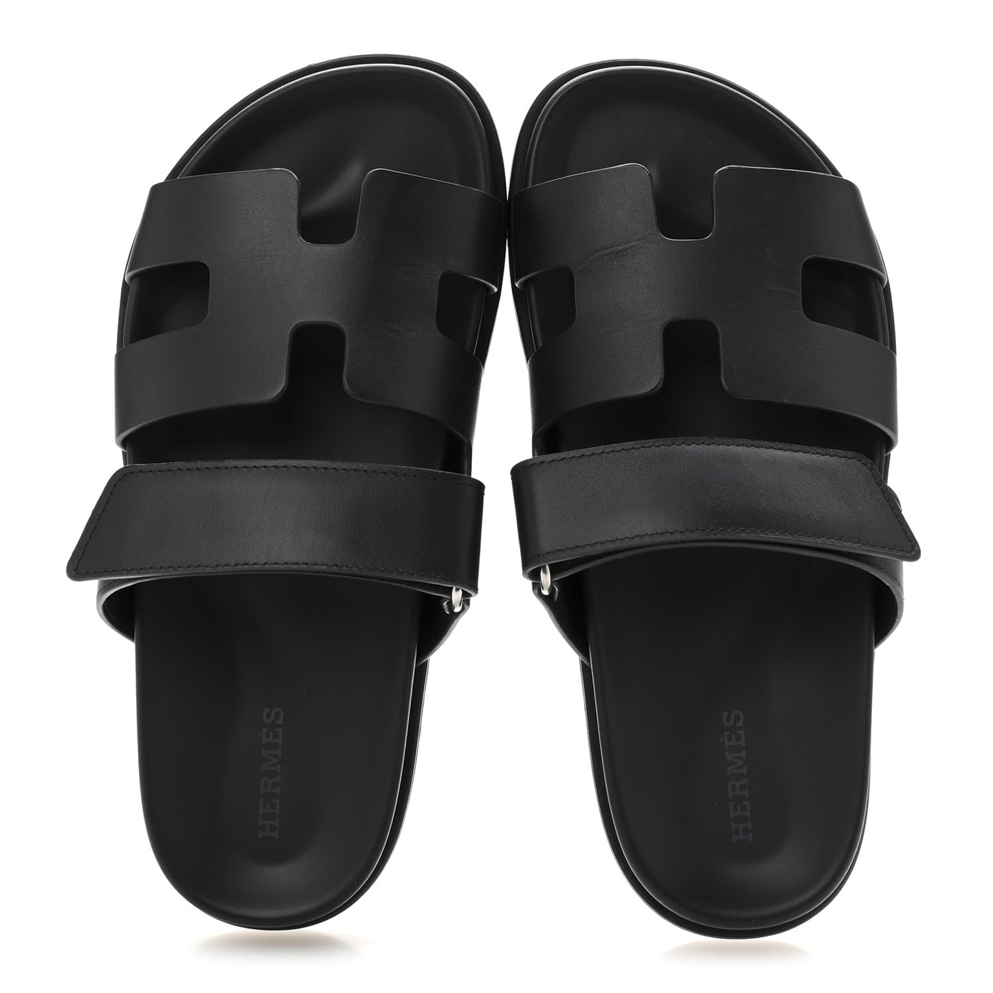 Calfskin Womens Chypre Sandals 35.5 Black