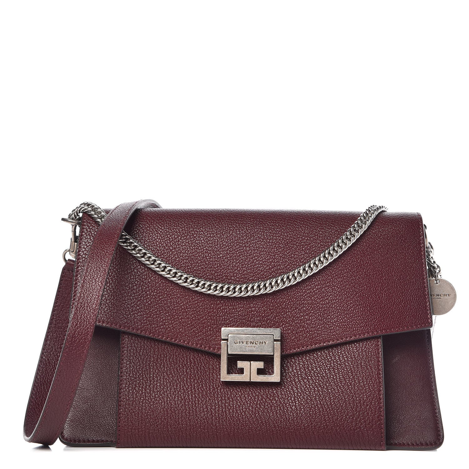 Givenchy Goatskin Medium GV3 Flap Aubergine 1 of 9