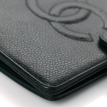 Chanel Caviar CC Small Ring Agenda Planner Dark Green 11 of 12