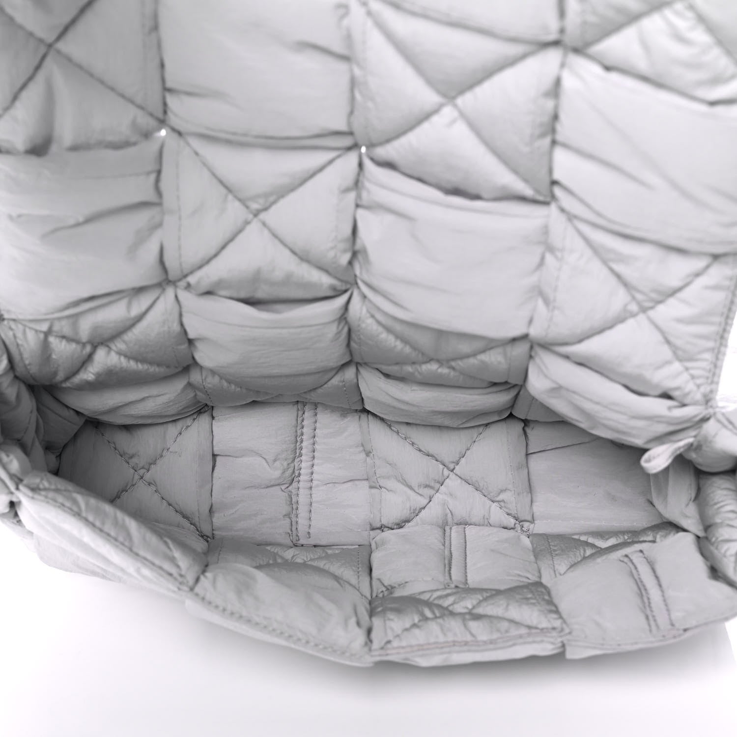 Bottega Veneta Nylon Intrecciato Padded Tech Cassette Bag Frost 6 of 17