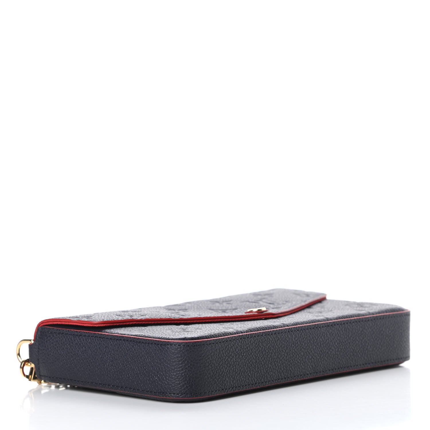 Louis Vuitton Empreinte Pochette Felicie Chain Wallet Marine Rouge 5 of 12