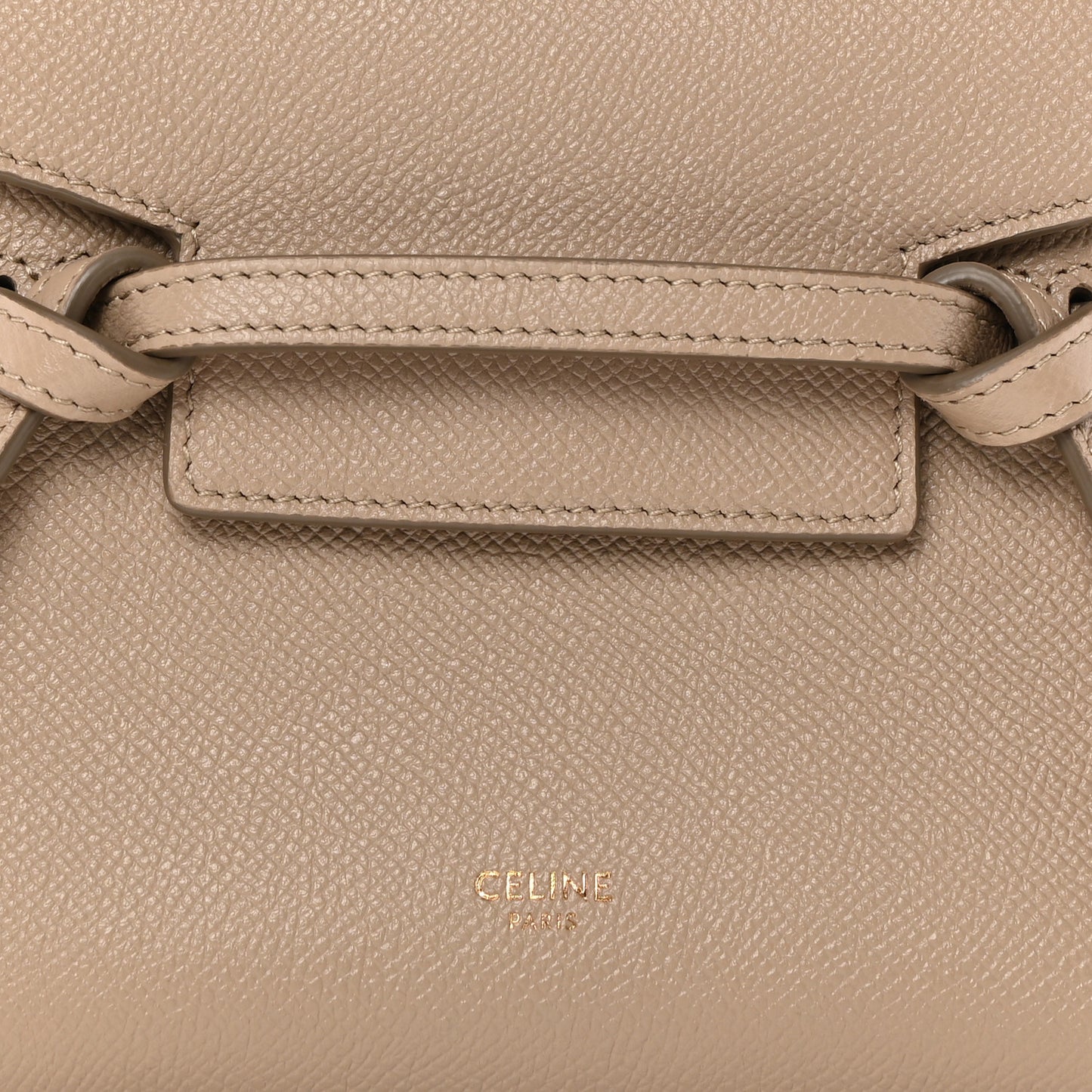 Grained Calfskin Pico Belt Bag Light Taupe