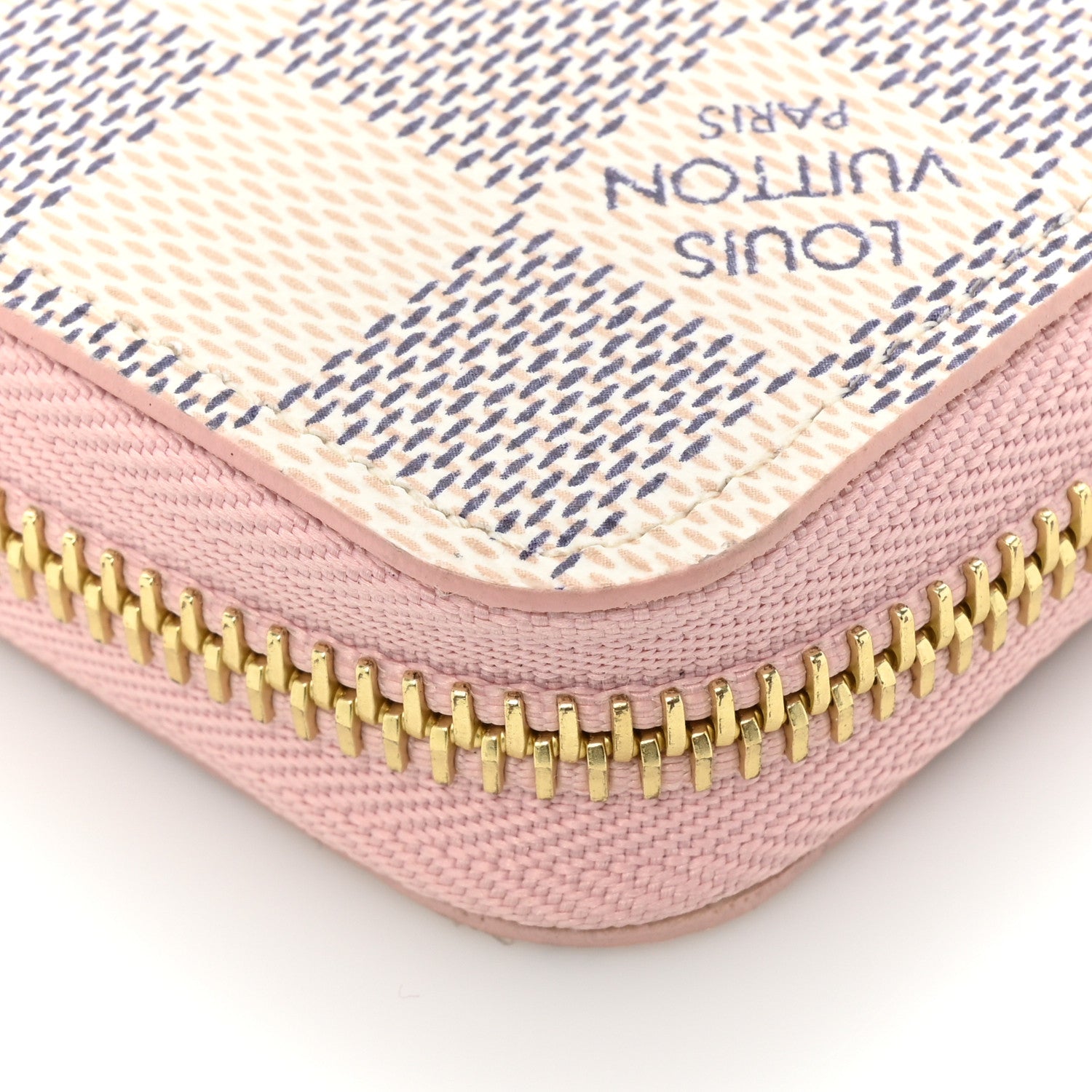 Louis Vuitton Damier Azur Clemence Wallet Rose Ballerine 13 of 13