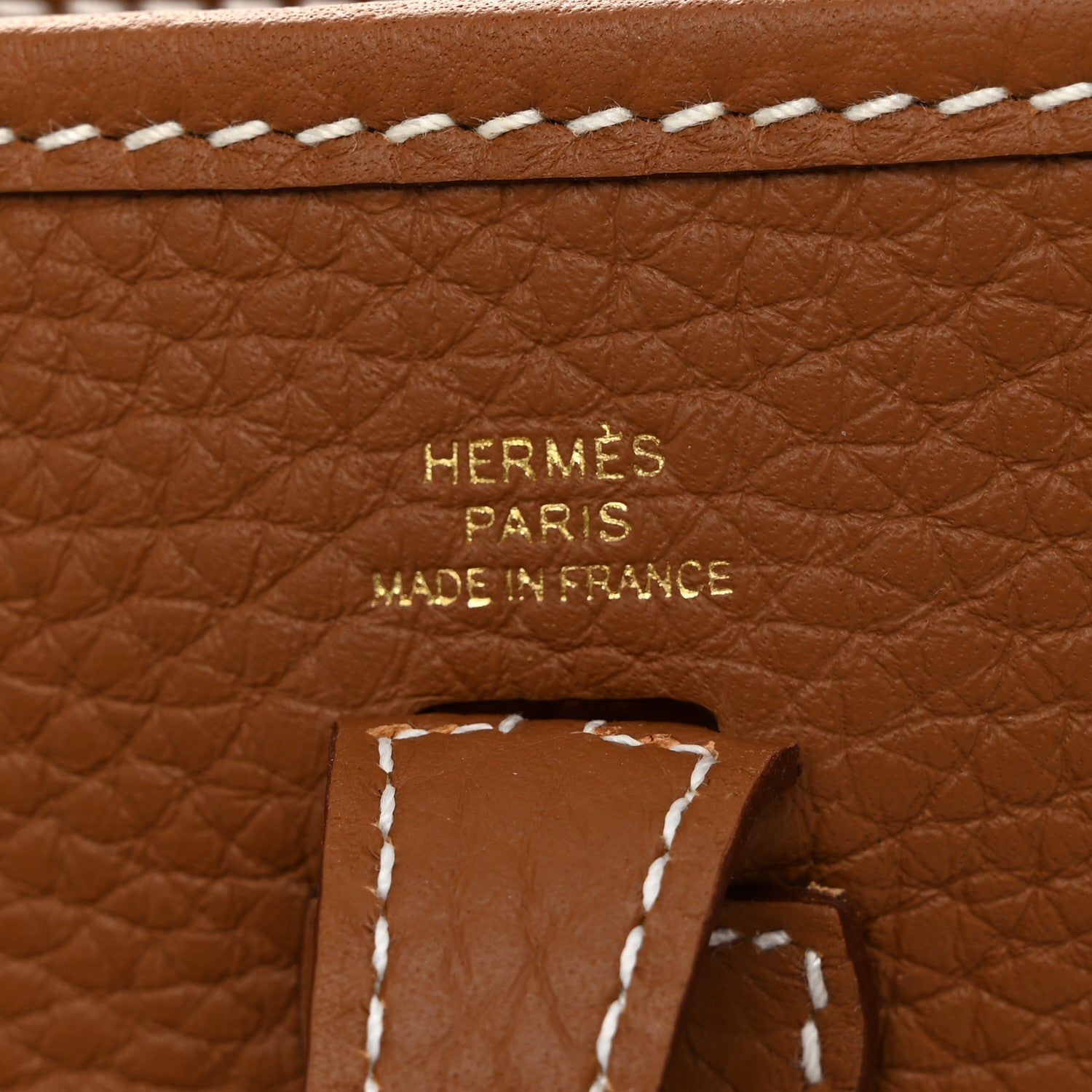 Hermes Taurillon Clemence Evelyne TPM Gold 6 of 11