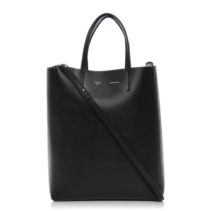 Celine Grained Calfskin Small Vertical Cabas Black 1 of 7