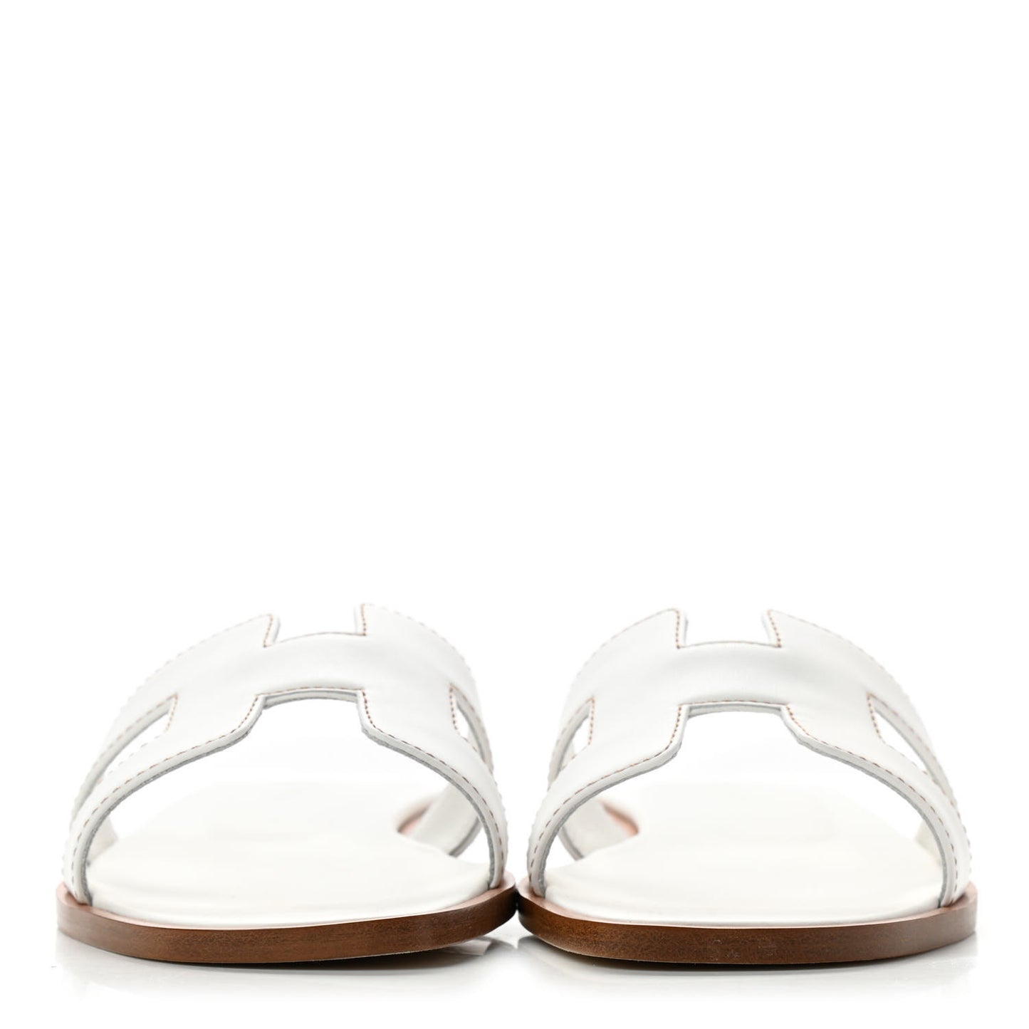 Box Calfskin Oran Sandals 35.5 White