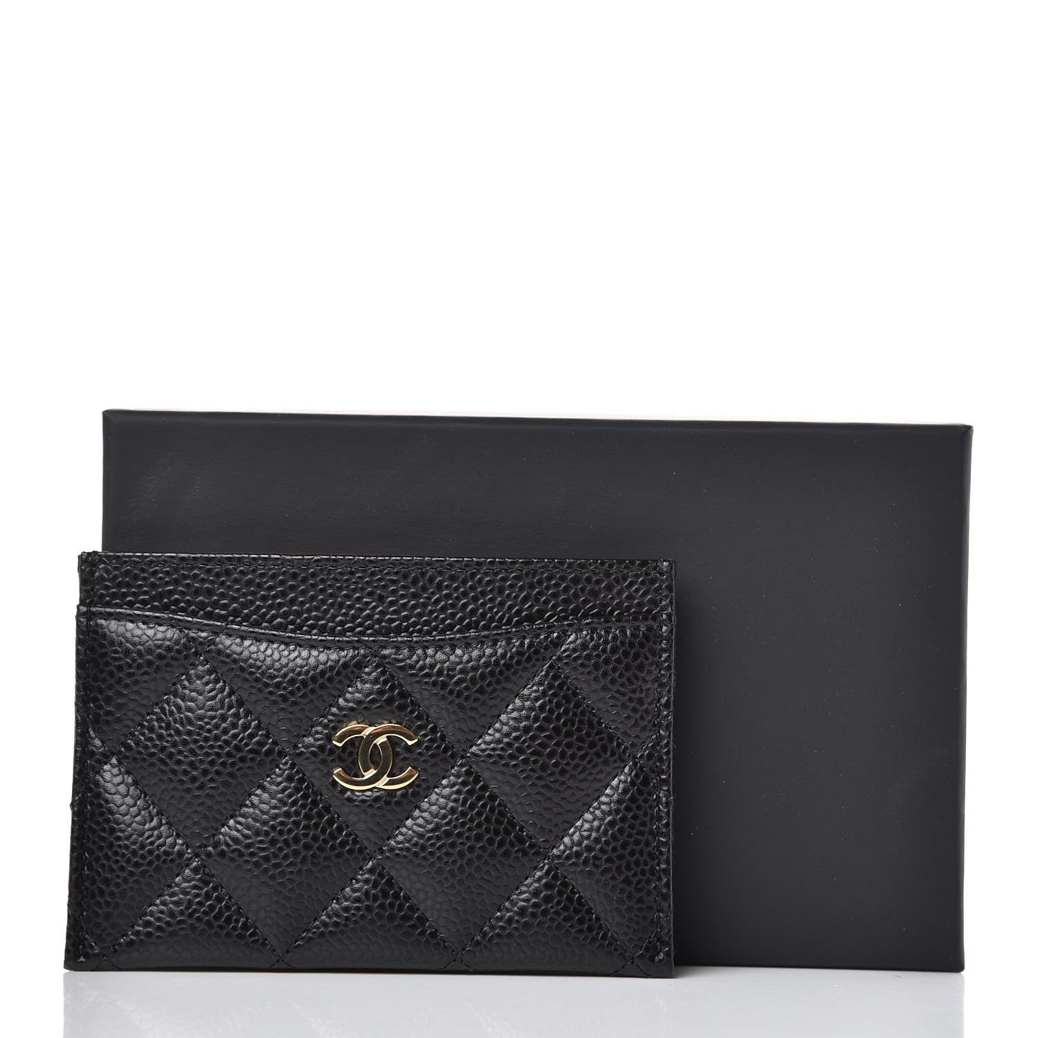 Chanel Caviar Quilted Card Holder Black 9 of 9