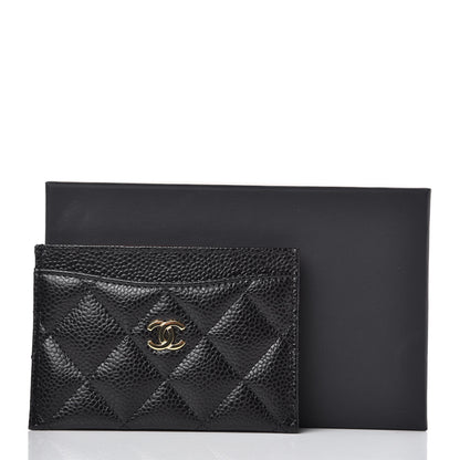 Chanel Caviar Quilted Card Holder Black 9 of 9