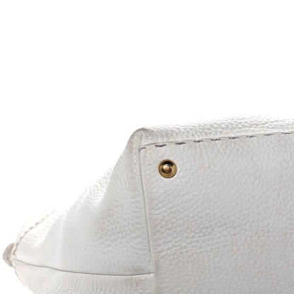 Fendi Cuoio Romano Selleria Tote White 12 of 15