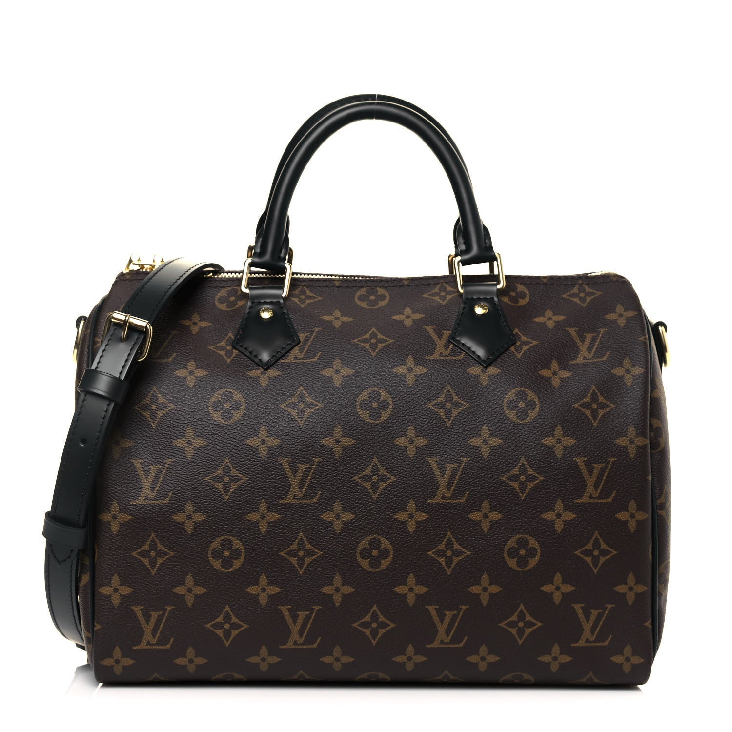 Louis Vuitton Monogram My World Tour Speedy Bandouliere 30 Black 1 of 11