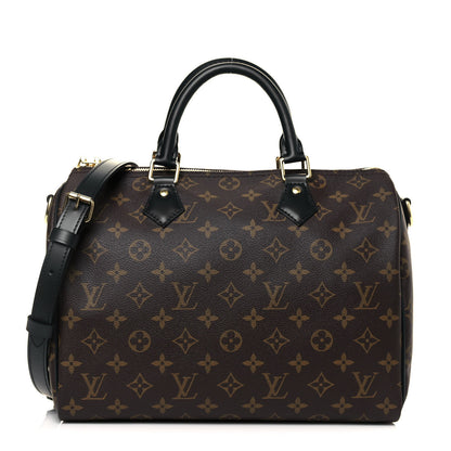 Louis Vuitton Monogram My World Tour Speedy Bandouliere 30 Black 1 of 11