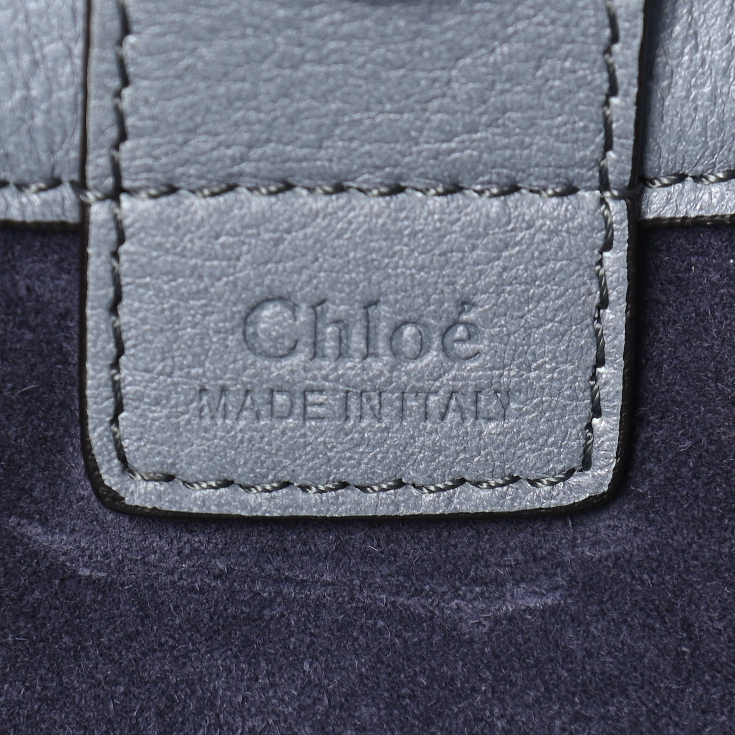 Chloe Smooth Calfskin Medium Milo Shopping Tote Blue 5 of 12