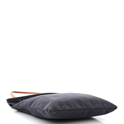 Hermes Canvas Swift Aline Grooming Bag Navy 4 of 10