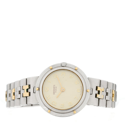 Hermes Stainless Steel 24mm Clipper Quartz Watch Gold 2 of 4