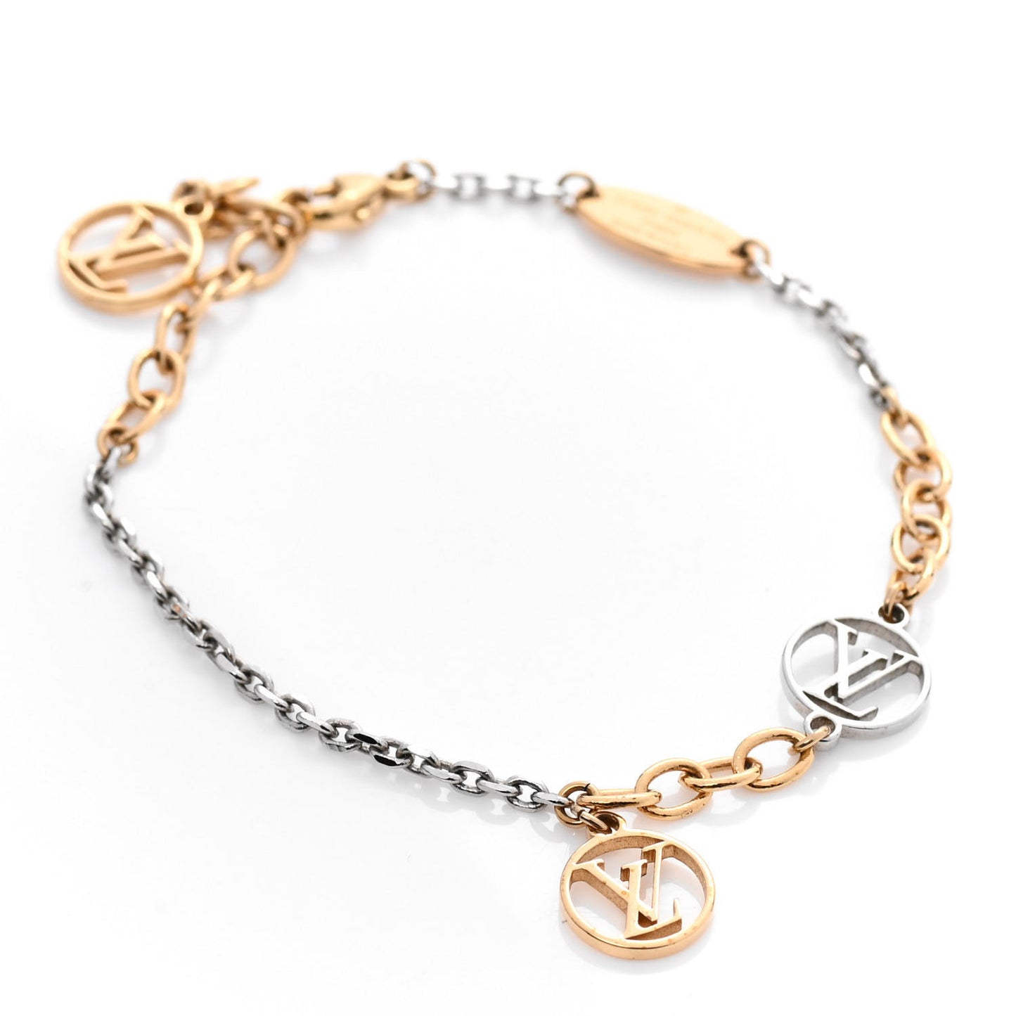 Logomania Bracelet Silver Gold
