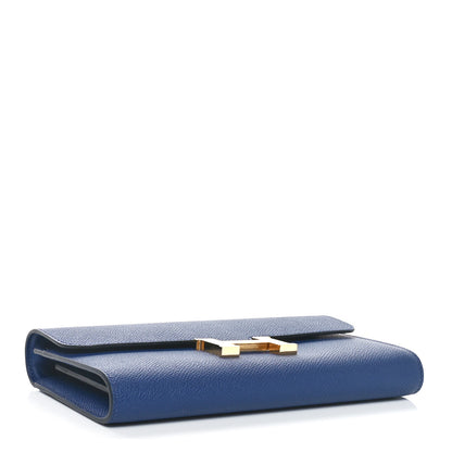 Hermes Epsom Constance Long To Go Wallet Bleu Saphir 4 of 9
