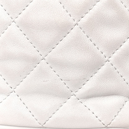 Chanel Lambskin Quilted Small Perfect Meeting Hobo White 15 of 17