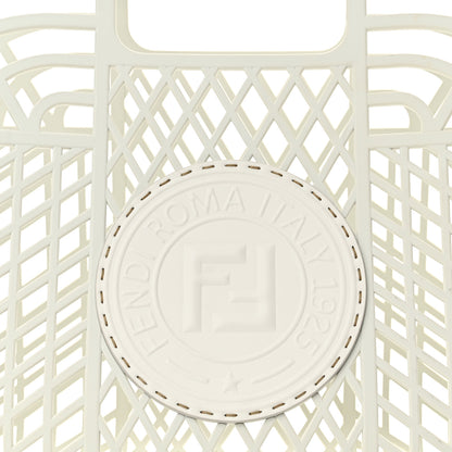 Fendi Recycled Plastic Vitello Liberty Matte Medium Fendi Basket White Ice 9 of 15