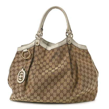 Gucci Monogram Large Sukey Tote Off White 1 of 17