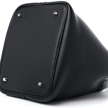 Hermes Taurillon Clemence Matte Alligator Picotin Lock Touch 22 MM Black 8 of 8