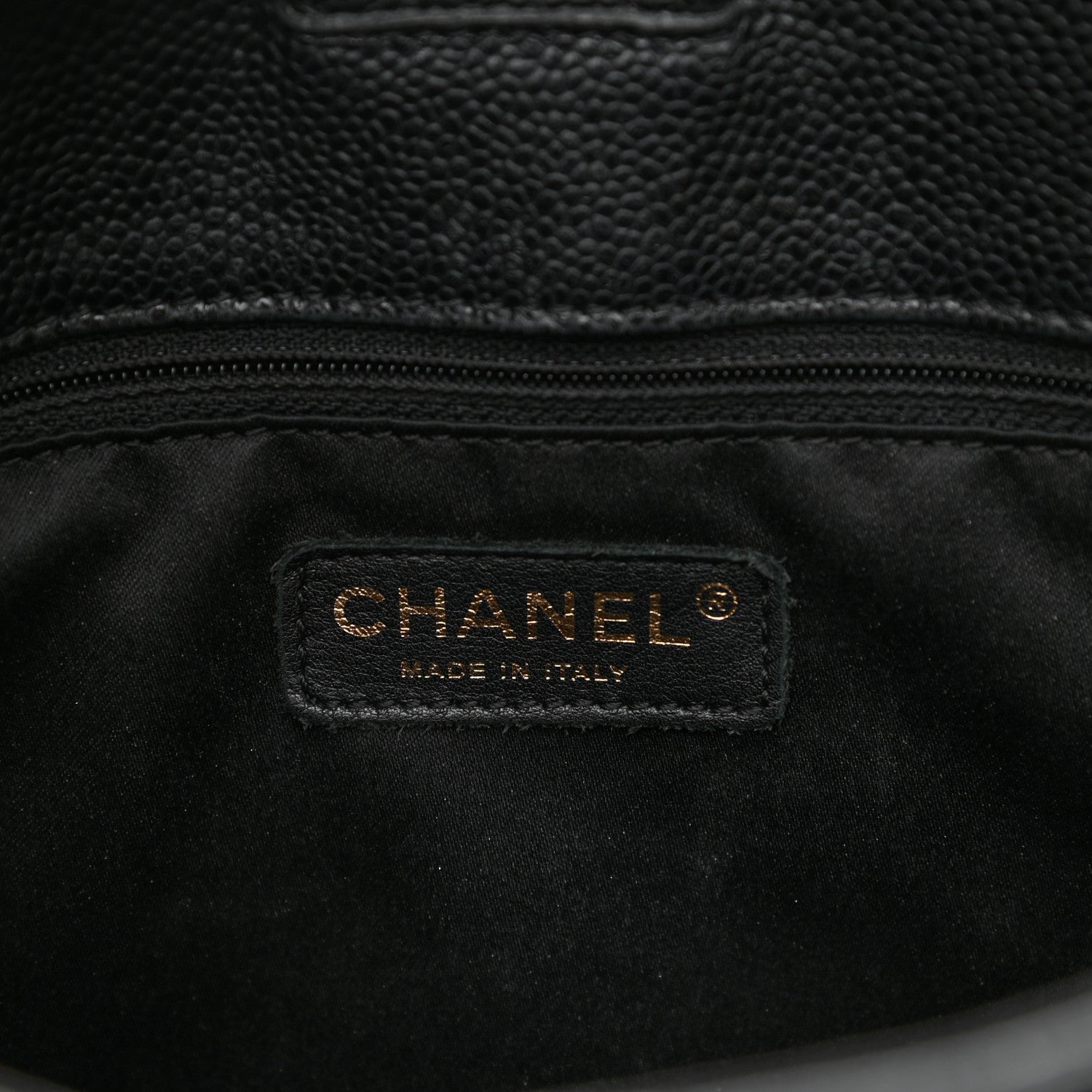Chanel Caviar Quilted Petit Shopping Tote PST Black 6 of 12