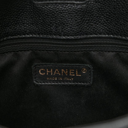 Chanel Caviar Quilted Petit Shopping Tote PST Black 6 of 12