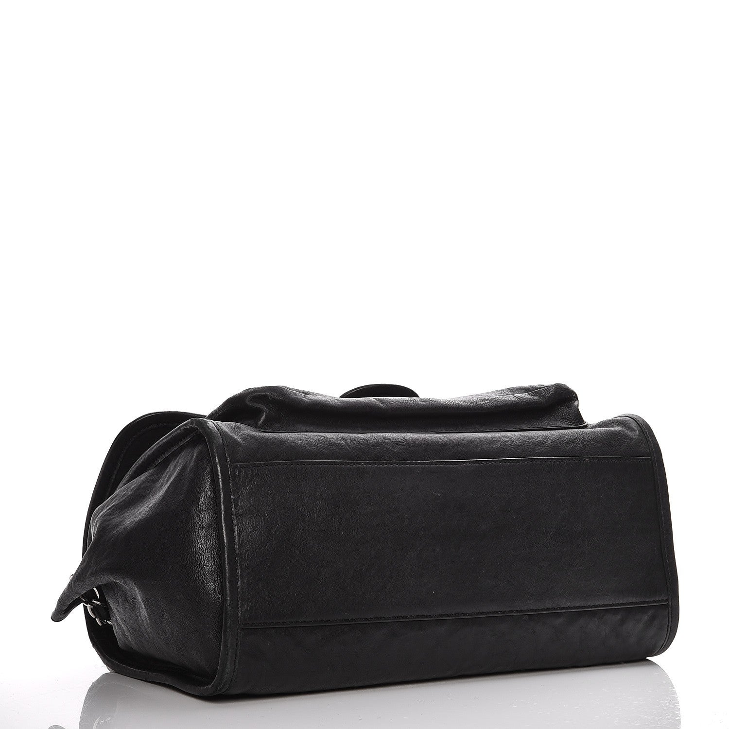 Chanel Calfskin Quilted Large Natural Beauty Flap Black 4 of 12