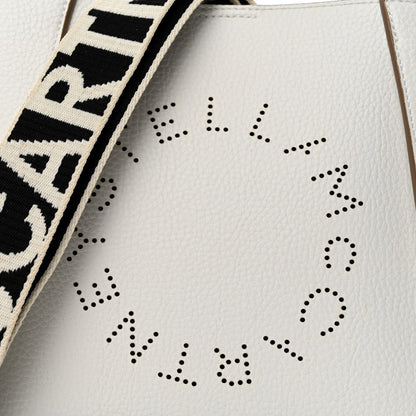 Stella McCartney Eco Alter Nappa Perforated Logo Mini Crossbody White 8 of 12