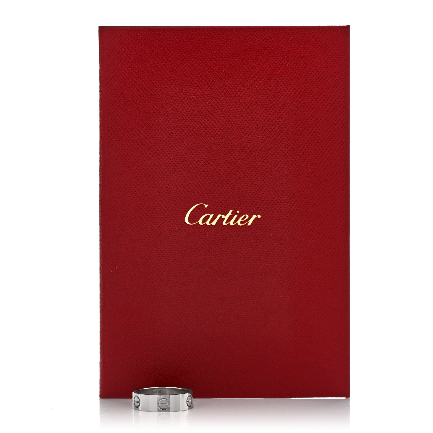 Cartier 18K White Gold 5.5mm LOVE Ring 54 6.75 5 of 5