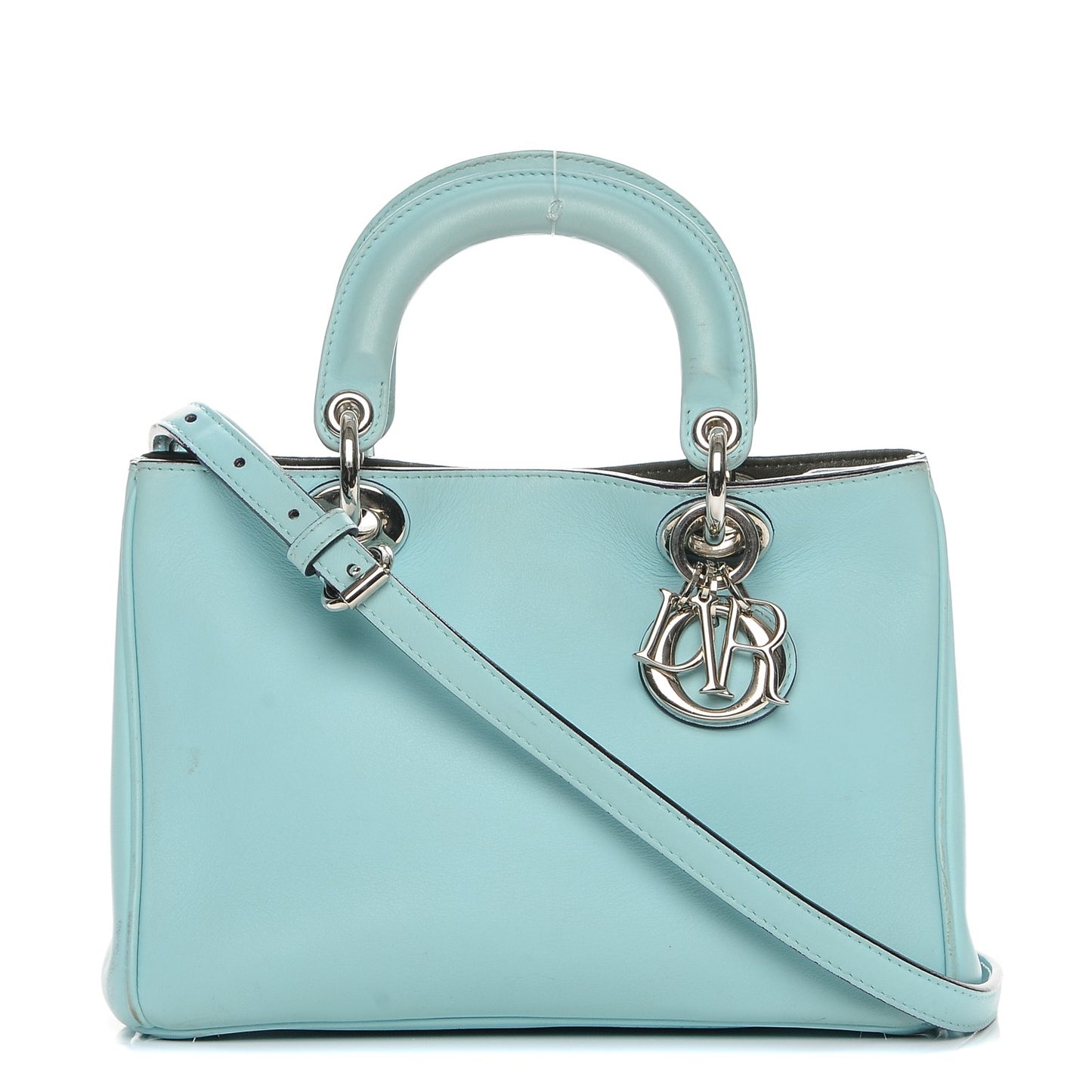 Calfskin Small Diorissimo Tote Blue