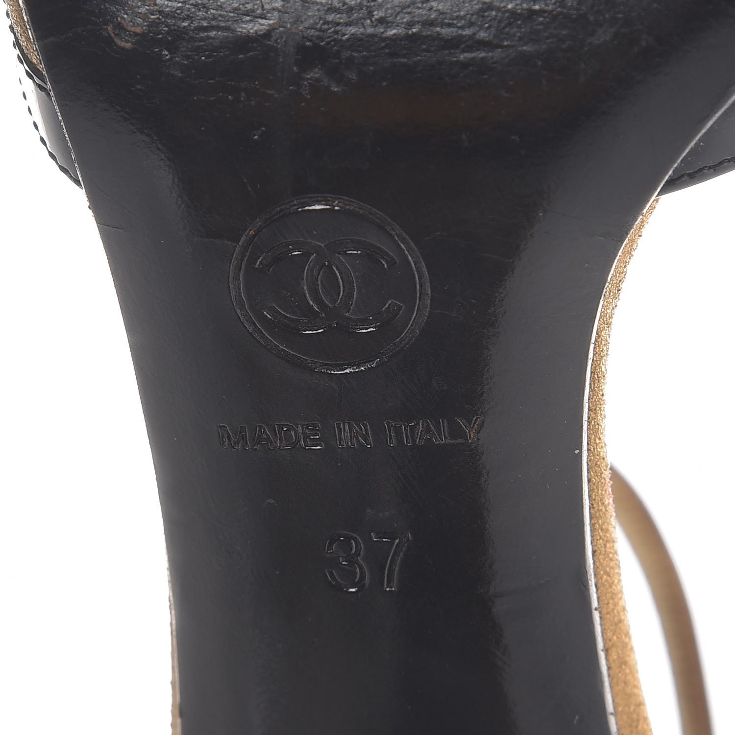 Saint Laurent Calfskin Studded Paris 105 Slingback Pumps 38.5 Black 8 of 12