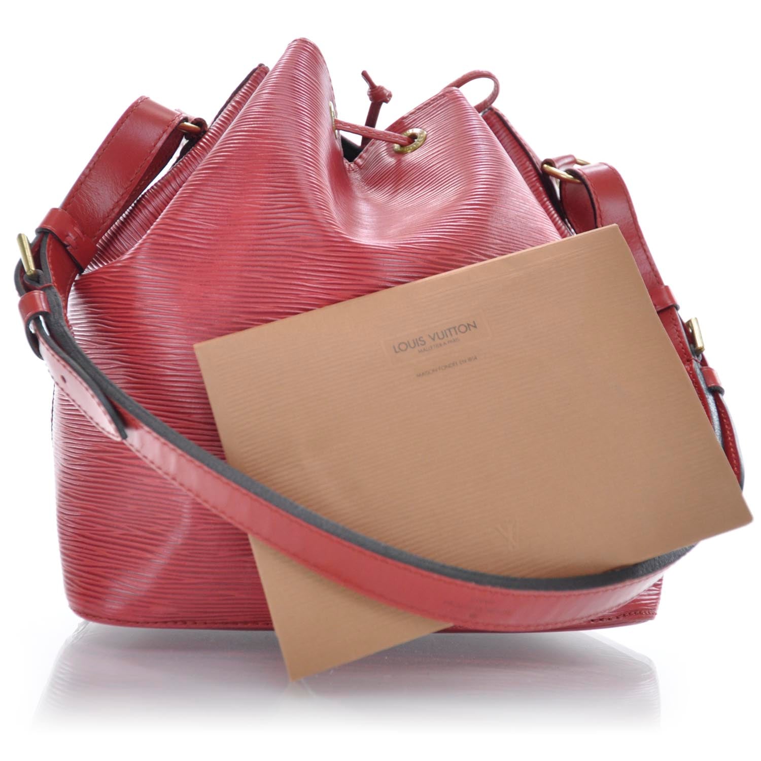 Louis Vuitton Epi Petit Noe Red 3 of 12