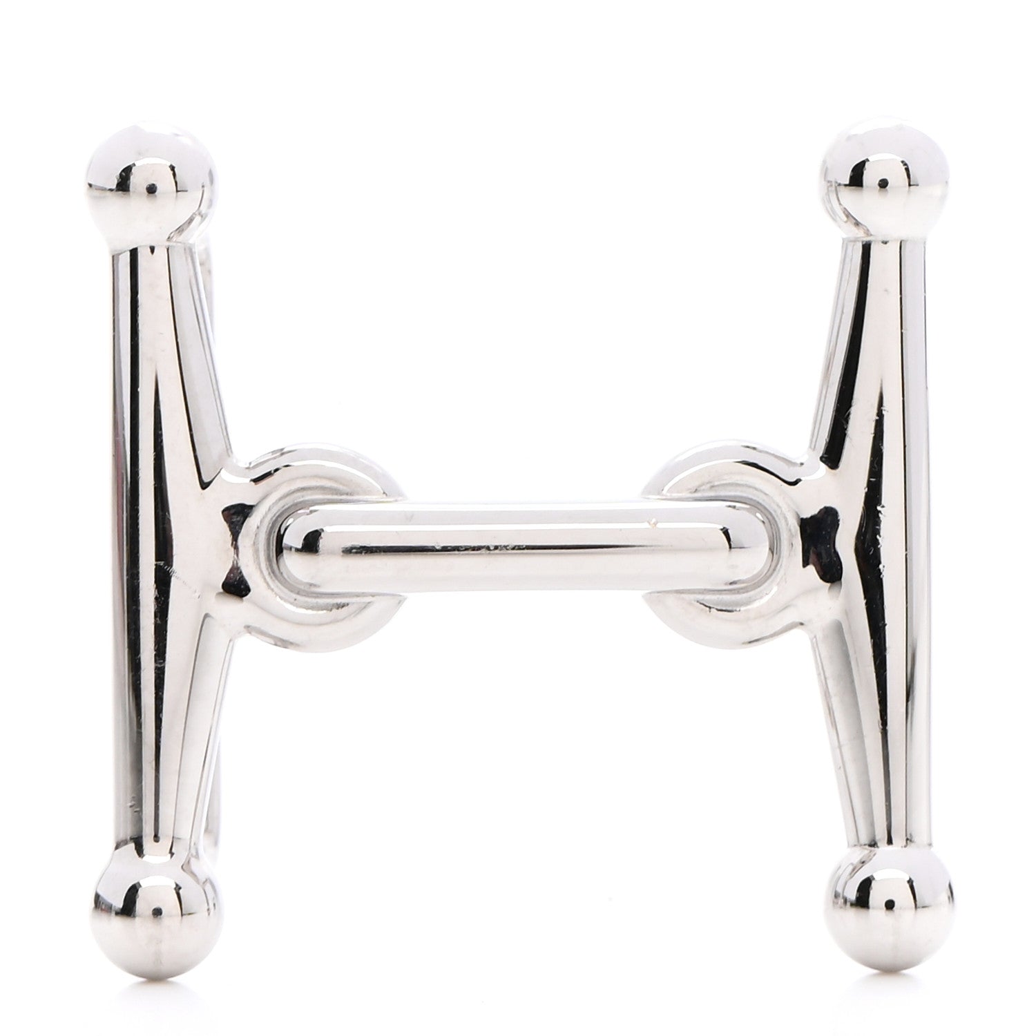 Hermes Palladium 24mm Mors H Belt Buckle 1 of 4