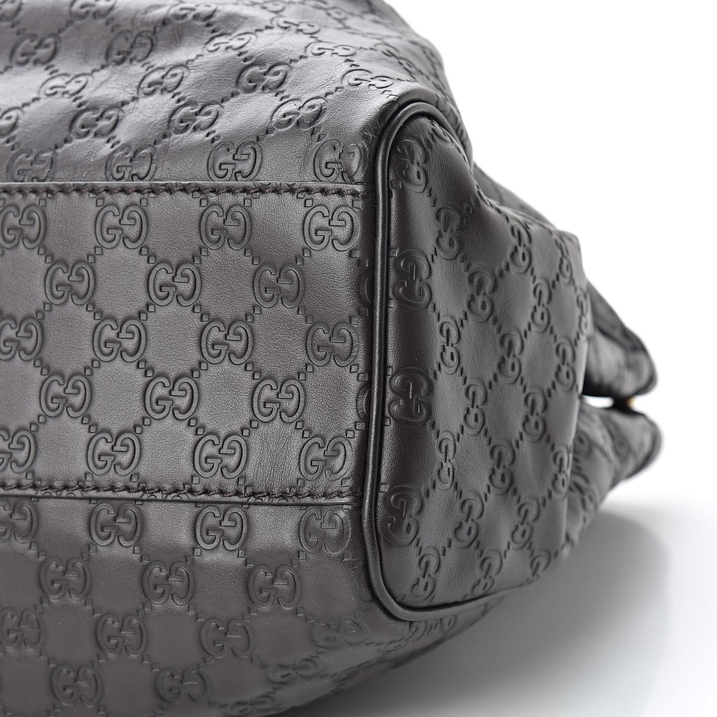 Guccissima Vitello Tender Large Sukey Tote Testa di Moro