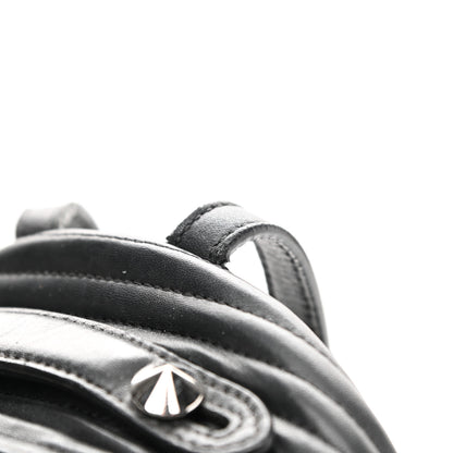 Fendi Shiny Nappa Trapuntata Mini Backpack Black 11 of 11