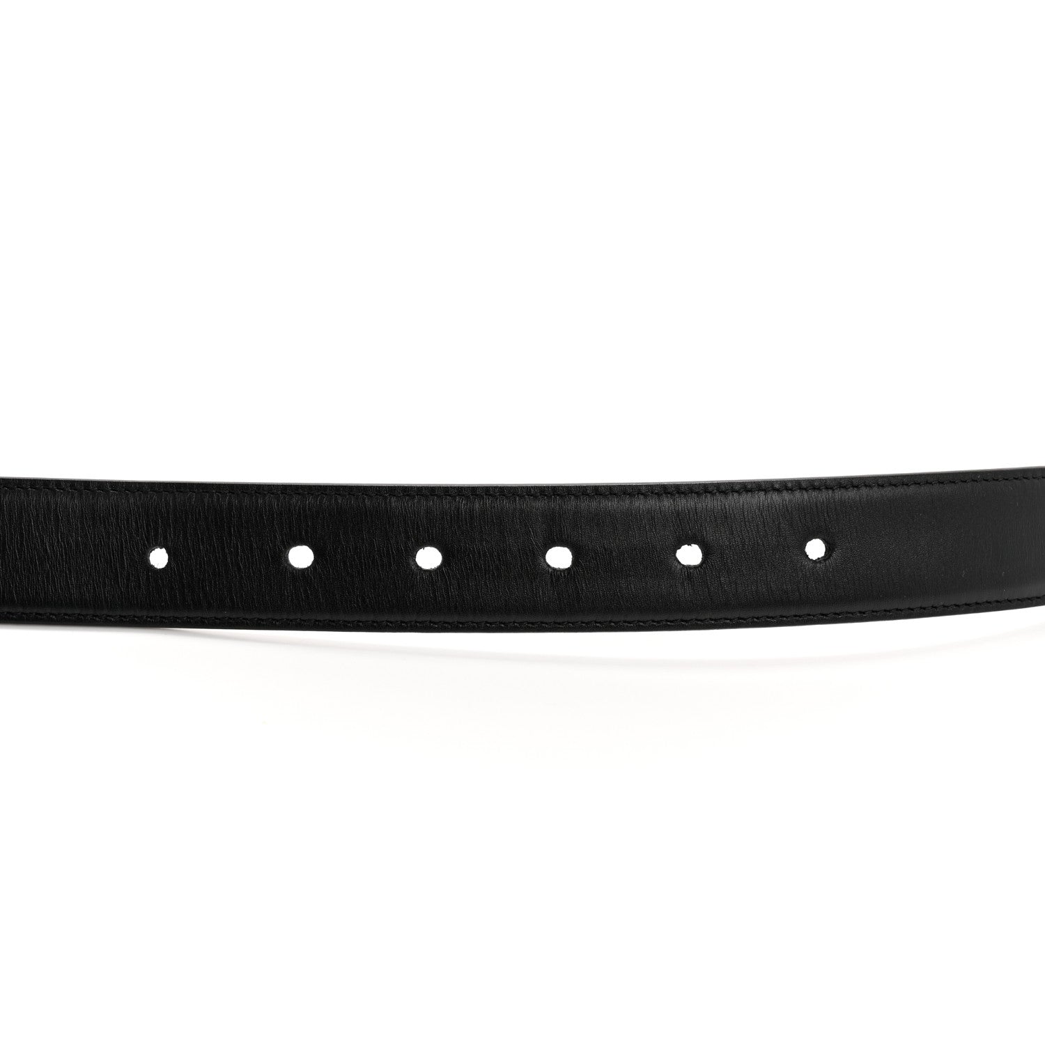 Saint Laurent Lambskin Monogram Cassandre Square Buckle Belt 100 40 Black 6 of 16