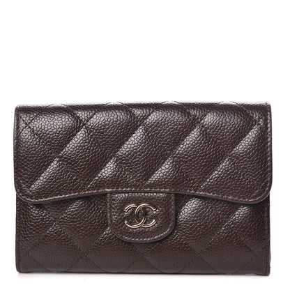 Chanel Caviar Quilted Small Flap Wallet Brown 1 of 9