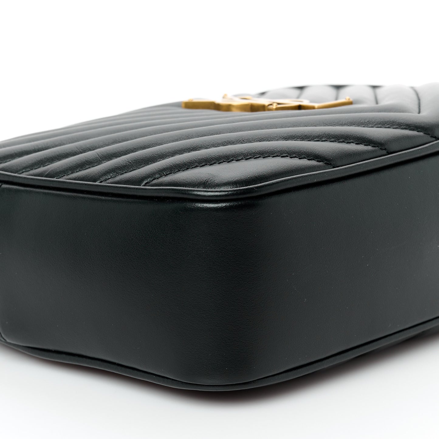 Calfskin Matelasse Monogram Lou Camera Bag Black