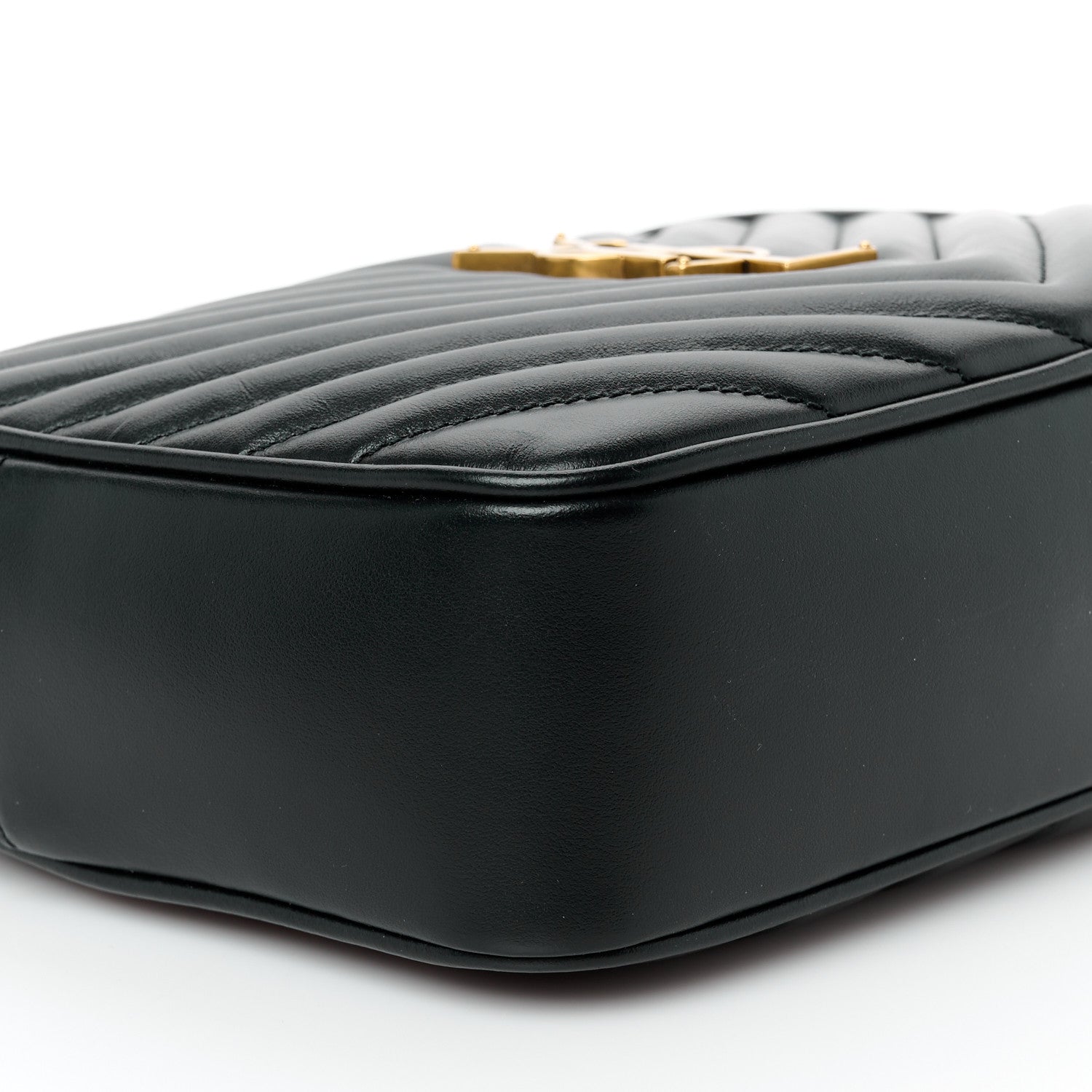 Saint Laurent Calfskin Matelasse Monogram Lou Camera Bag Black 9 of 10