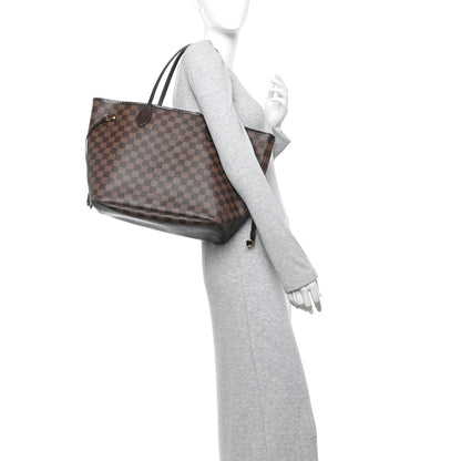 Louis Vuitton Damier Ebene Neo Neverfull MM Rose Ballerine 2 of 13